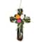 13.25" Twig Cross Wall Decoration with Easter Eggs